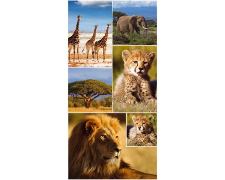 S-450 Vliesové fototapety na zeď Africká zvířata - 110 x 220 cm