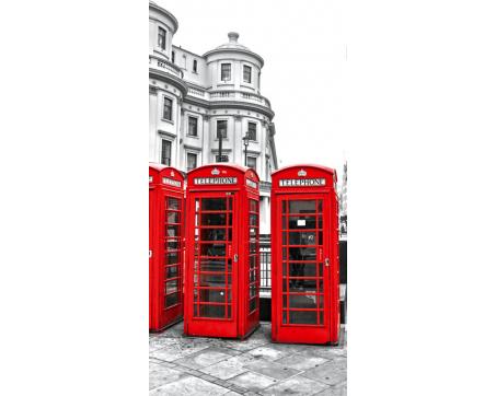 S-455 Vliesové fototapety na zeď Londýnské telefonní budky - 110 x 220 cm
