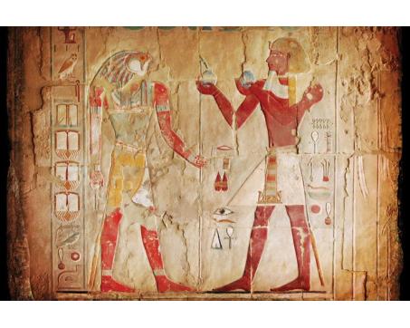 XL-120 Vliesové fototapety na zeď Egyptská kresba - 330 x 220 cm