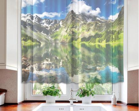 Hotové záclony DIMEX - kusová záclona Jezero 140 x 120 cm