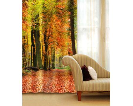 Hotové závěsy DIMEX - fotozávěsy Podzimní les 140 x 245 cm 