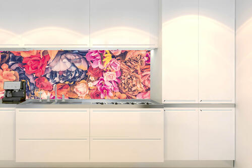 Fototapeta do kuchyně - Květinové zátiší 180 x 60 cm