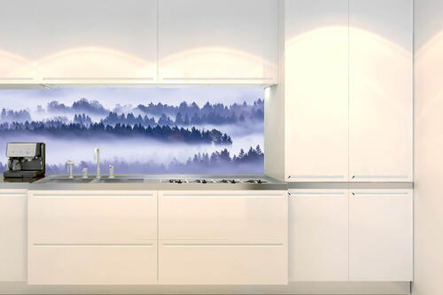Fototapeta do kuchyně - Mlha mezi stromy 180 x 60 cm