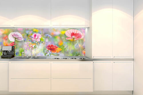 Fototapeta do kuchyně - Letní barevná louka 180 x 60 cm