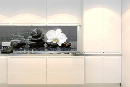 Fototapeta do kuchyně - Zen orchidej 180 x 60 cm