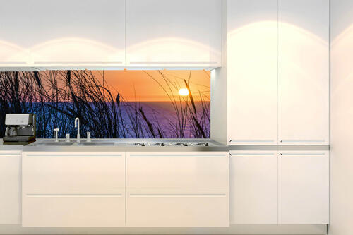 Fototapeta do kuchyně - Západ slunce nad oceánem 180 x 60 cm