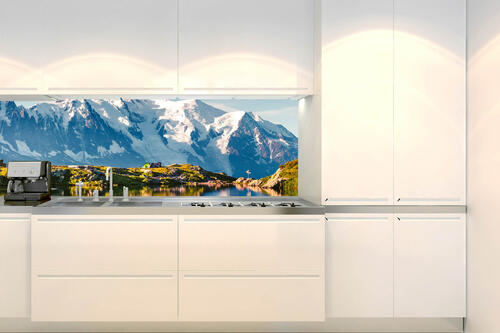 Fototapeta do kuchyně - Jezero Lac Blanc 180 x 60 cm