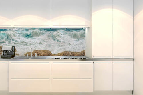 Fototapeta do kuchyně - Rozbouřené moře 180 x 60 cm