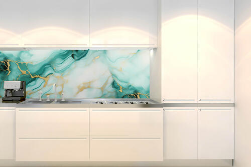 Fototapeta do kuchyně - Smaragdový mramor 180 x 60 cm