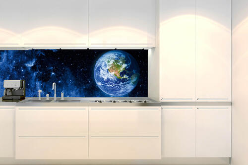 Fototapeta do kuchyně - Pohled na Zemi 180 x 60 cm