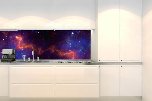 Fototapeta do kuchyně - Barevná galaxie 180 x 60 cm