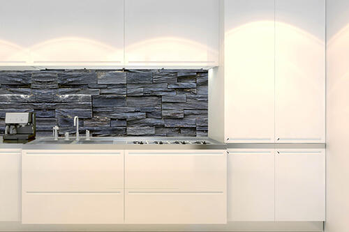 Fototapeta do kuchyně - Břidlicová kamenná zeď 180 x 60 cm
