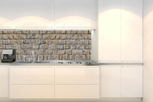 Fototapeta do kuchyně - Zeď z kamenných bloků 180 x 60 cm