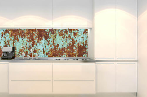 Fototapeta do kuchyně - Rez na starém barevném kovu 180 x 60 cm