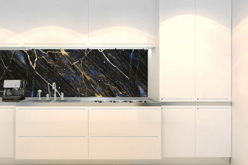 Fototapeta do kuchyně - Textura tmavého mramoru 180 x 60 cm