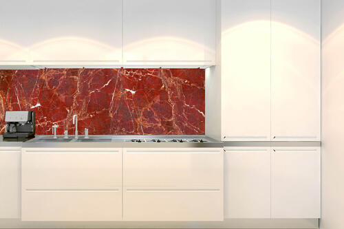 Fototapeta do kuchyně - Textura červeného mramoru 180 x 60 cm