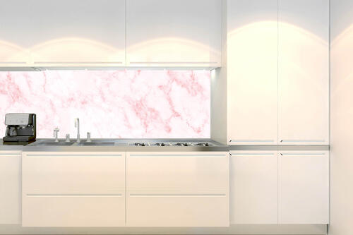 Fototapeta do kuchyně - Světle růžová mramorová textura 180 x 60 cm
