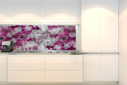 Fototapeta do kuchyně - Abstraktní fialová malba 180 x 60 cm