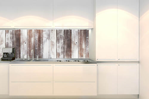 Fototapeta do kuchyně - Stíraná dřevěná prkna 180 x 60 cm