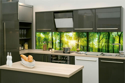 Fototapeta do kuchyně - Svěží zelený les 260 x 60 cm