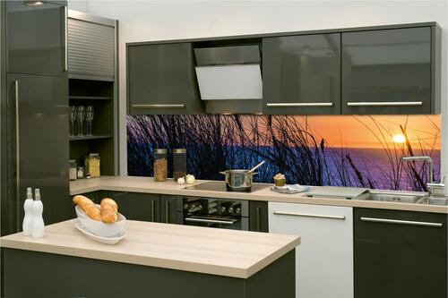 Fototapeta do kuchyně - Západ slunce nad oceánem 260 x 60 cm