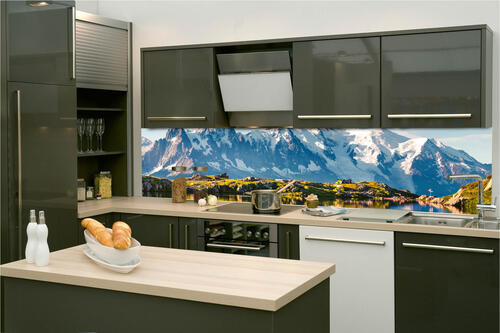 Fototapeta do kuchyně - Jezero Lac Blanc 260 x 60 cm