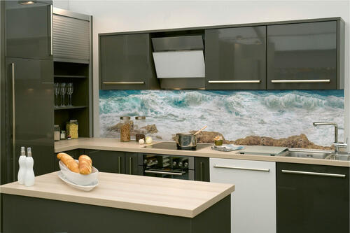 Fototapeta do kuchyně - Rozbouřené moře 260 x 60 cm