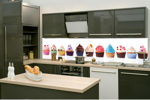 Fototapeta do kuchyně - Cupcaky 260 x 60 cm
