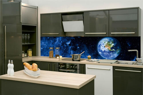 Fototapeta do kuchyně - Pohled na Zemi 260 x 60 cm