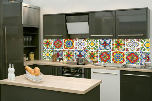 Fototapeta do kuchyně - Mexické keramické kachličky 260 x 60 cm