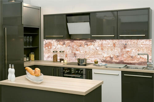 Fototapeta do kuchyně - Fragment stěny s trhlinami 260 x 60 cm