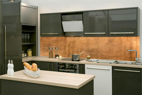 Fototapeta do kuchyně - Bronzová textura 260 x 60 cm