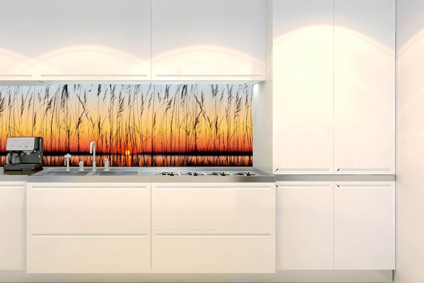 Fototapeta do kuchyně - Západ slunce 180 x 60 cm 
