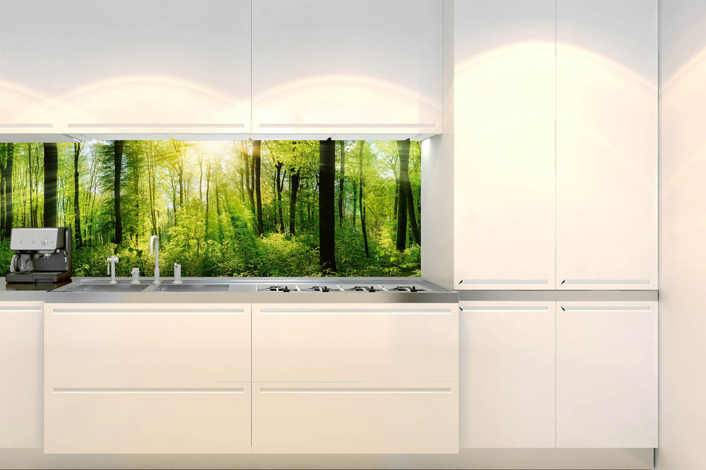 Fototapeta do kuchyně - Svěží les 180 x 60 cm 