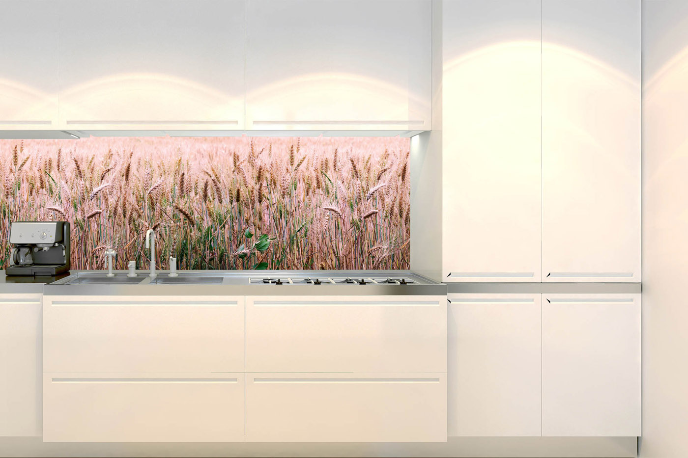 Fototapeta do kuchyně - Pšeničné pole 180 x 60 cm 