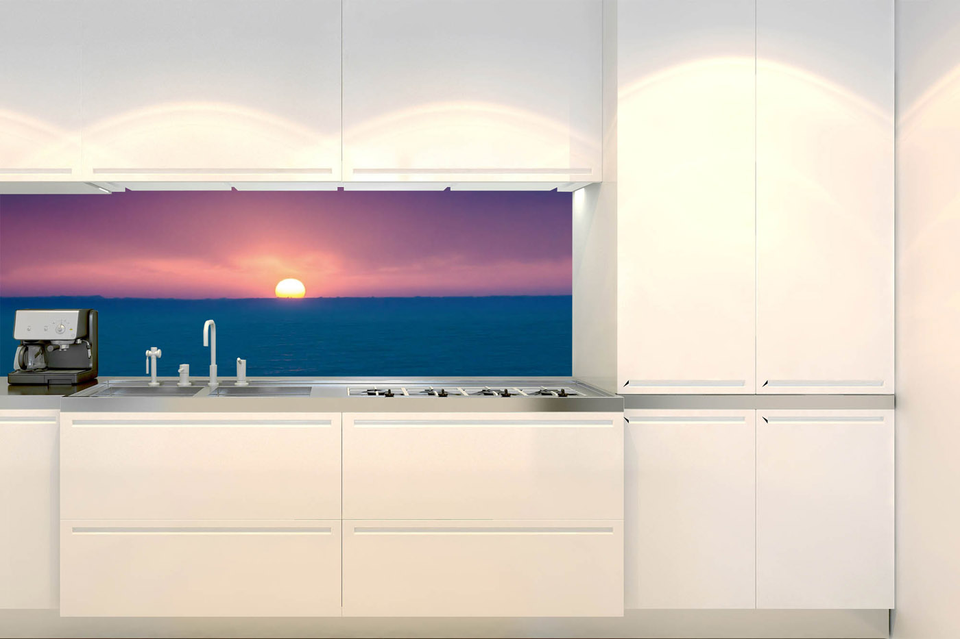 Fototapeta do kuchyně - Východ slunce 180 x 60 cm 