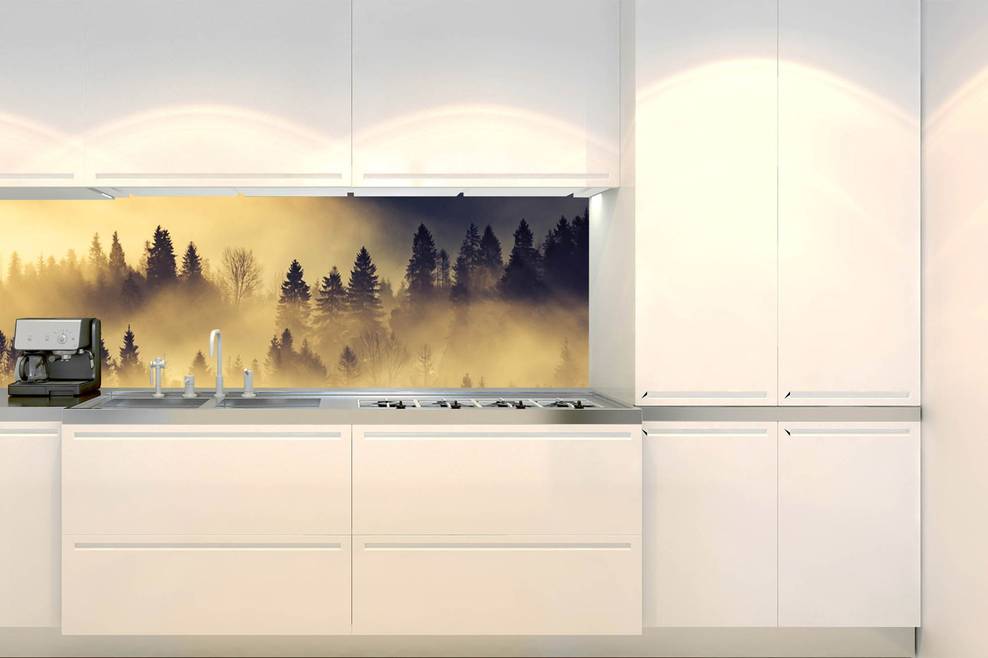 Fototapeta do kuchyně - Lesní krajina 180 x 60 cm 