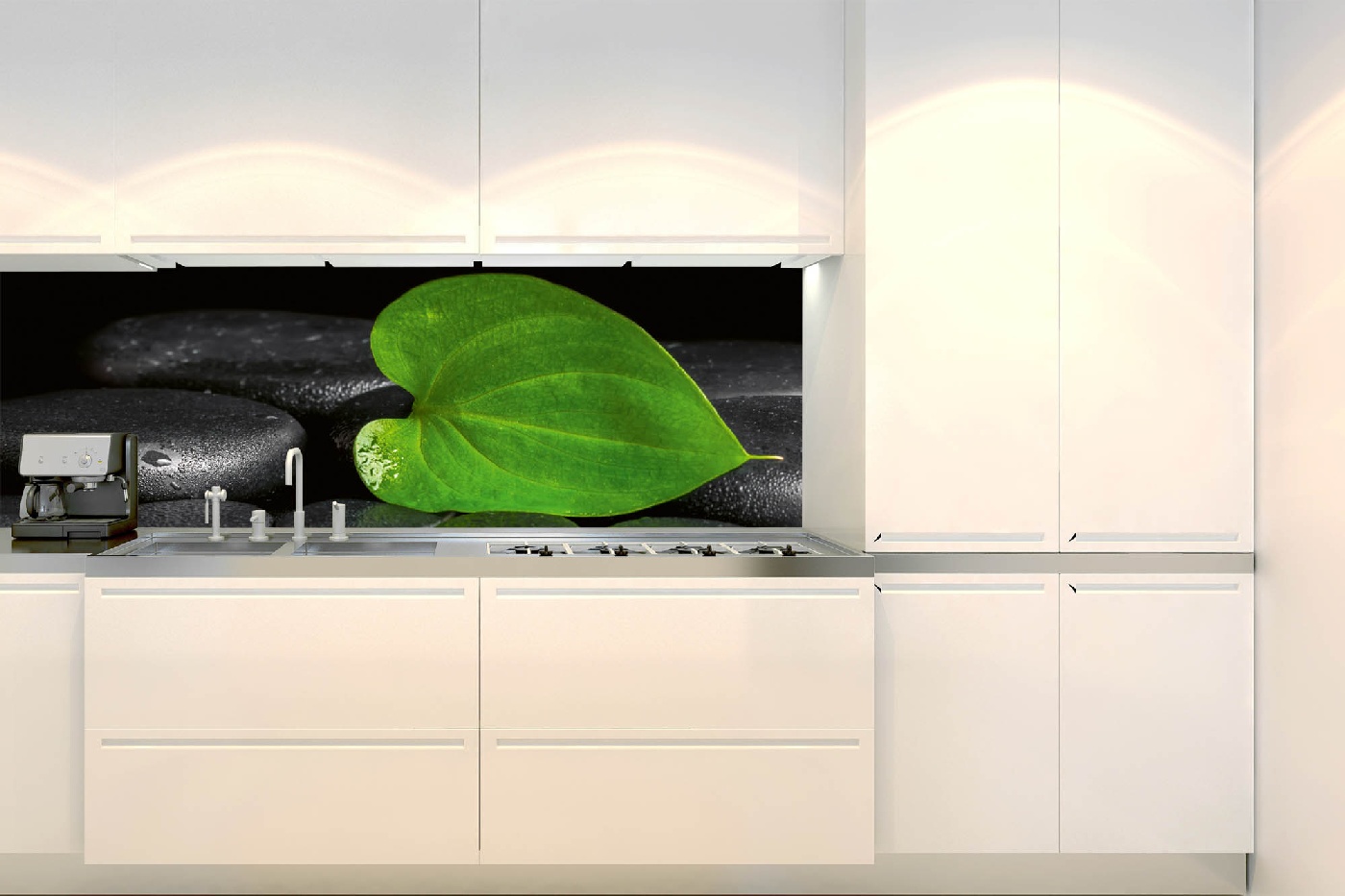 Fototapeta do kuchyně - Zelený list 180 x 60 cm 