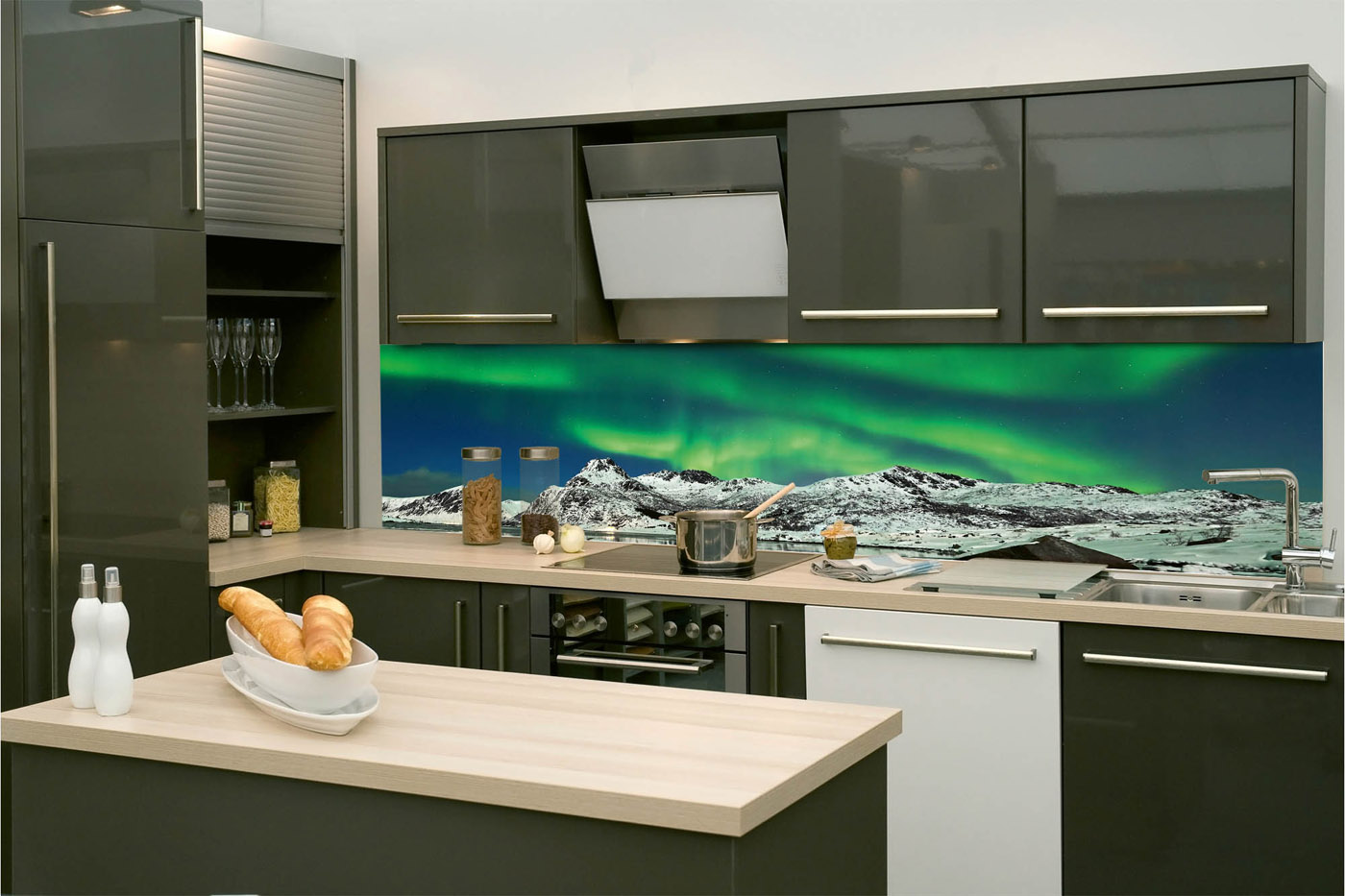 Fototapeta do kuchyně - Aurora 260 x 60 cm 