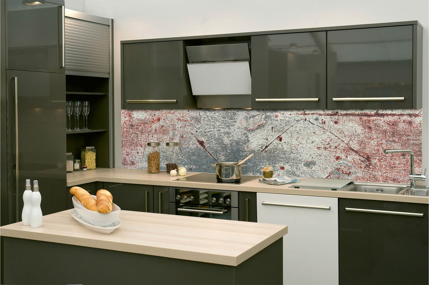 Fototapeta do kuchyně - Rustikální kamenná zeď 260 x 60 cm 