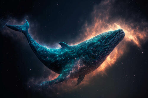 Vliesová fototapeta The Blue Whale 375 x 250 cm