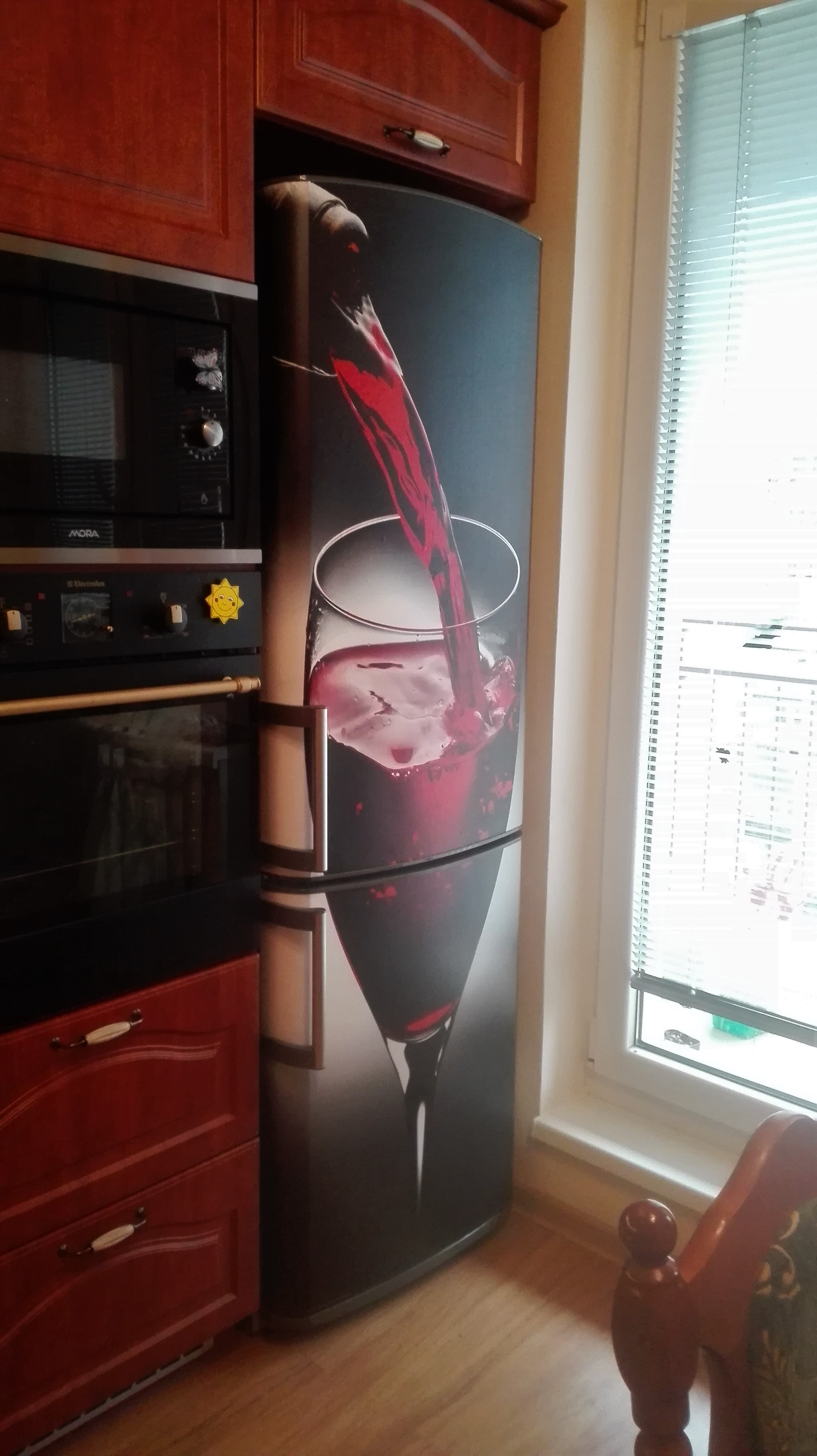 Fototapeta na lednici Červené víno